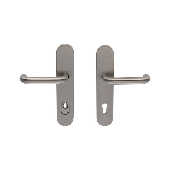 Edelstahl-Schutzbeschlag S 502 - SBS-A2-S502-ES1-DD-ZA-92-14-MATT