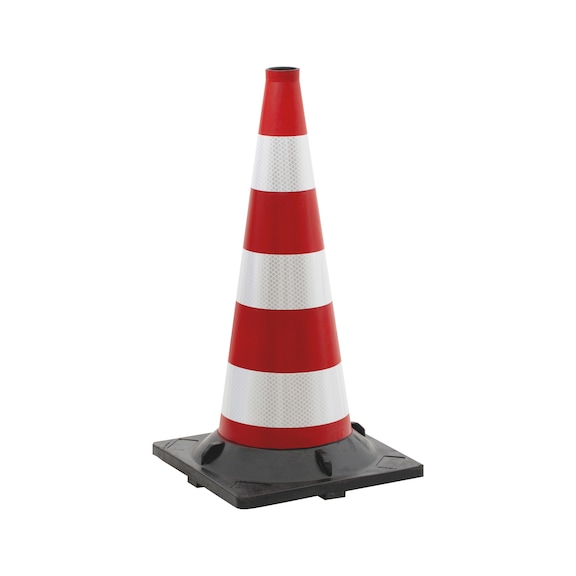 Cono segnaletico in gomma omologato  - 1