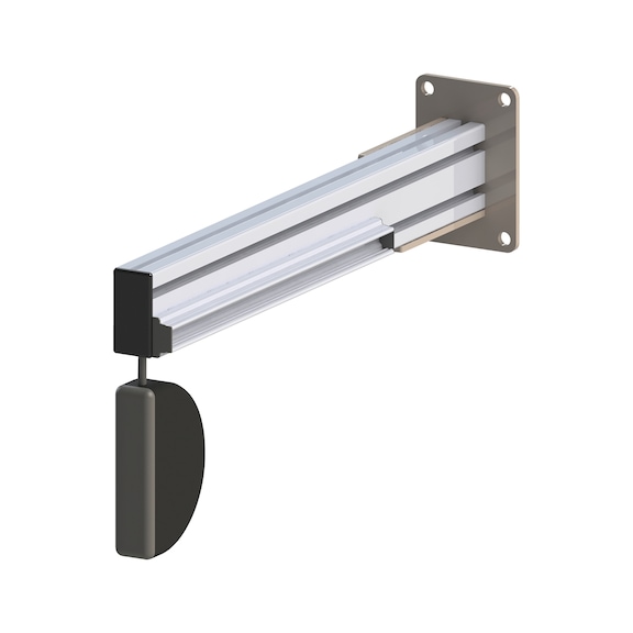 Support for forklift truck charging station - WAPS-HALTER-LADESTATION-105X610X155MM