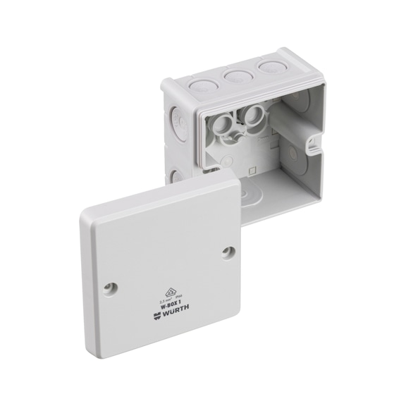 W-BOX VDE cable junction box - JC-VDE-(W-BOX1)-2,5SMM-GRAY-87X87X52MM