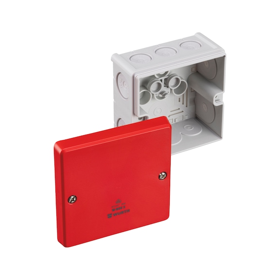 VDE-Kabelabzweigkasten W-BOX - AK-VDE-(W-BOX2)-4,0QMM-ROT-102X102X57MM
