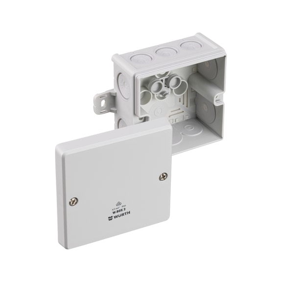 VDE-Kabelabzweigkasten W-BOX - AK-(W-BOX2)-4,0QMM-AUSBEFLA-102X102X57MM