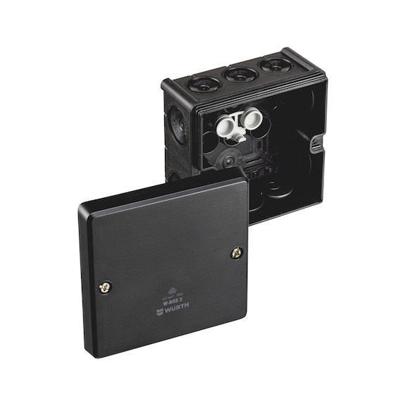 VDE-Kabelabzweigkasten W-BOX - AK-VDE-(W-BOX2)-4,0QMM-SW-102X102X57MM