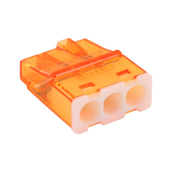 Connecteur réduit plus pour fils - 0,2-2,5 mm² - orange/blanc - 3 ...