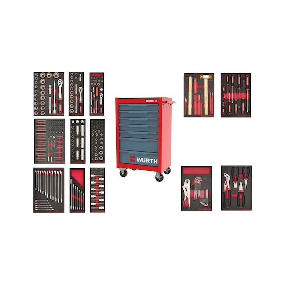 Wrkshp trlly 8.4 REDSTRIPE ESSENTIAL equip. 285pcs - WRKSHPTRLY-ESNTL-8.4-EQUIPPED-285PCS