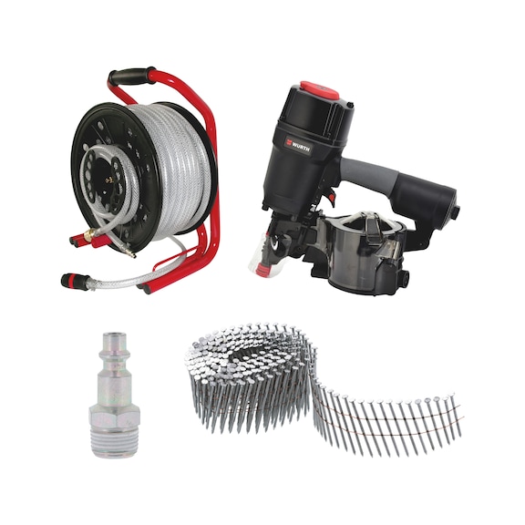 Lot cloueur pneumatique pour structure bois