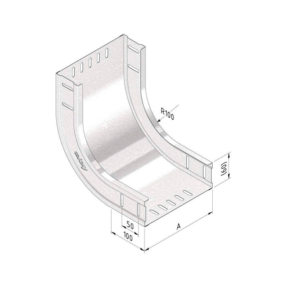 Kabelbaan stijgende bocht Trayco