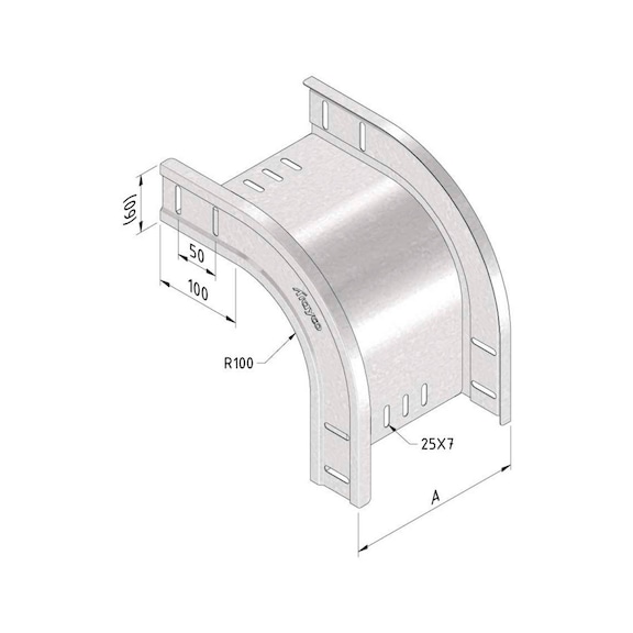 Kabelbaan dalende bocht Trayco