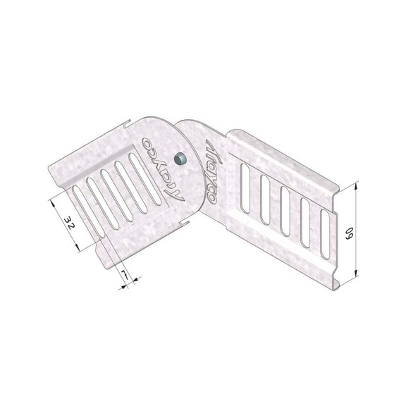 Kabelbaan vertikaal scharnier Trayco
