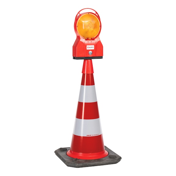 Traffic cone with flashing light - LIGHTNING CONE 4. TLGSET