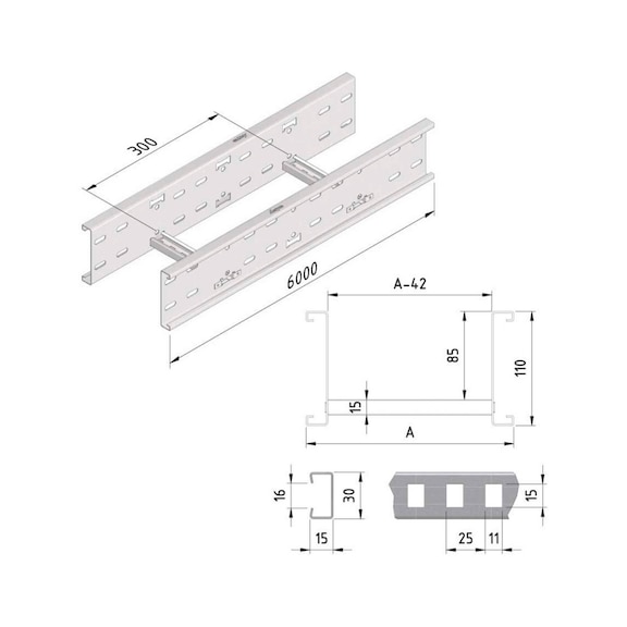 Cable ladder CLF160 Trayco