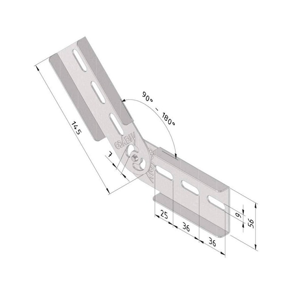 Vertical hinge CLFI60-VH - VERTL-HNGE-CLFI60-VH-UG