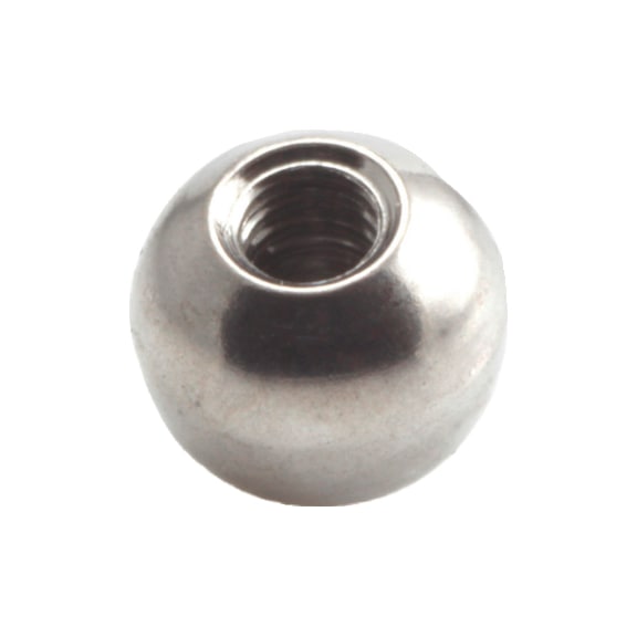 A4 Stainless Steel Ball - Internal Thread  - BALKNOB-A4-M6-20.3MM