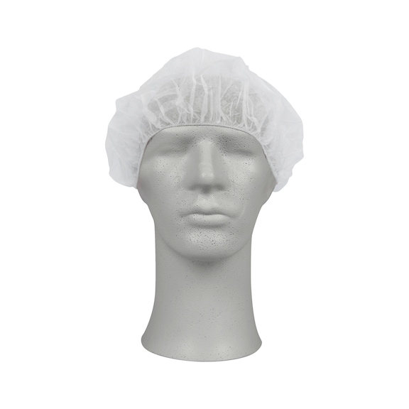 Disposable bouffant cap ABENA - DISPOS-CAP-BOUFFANT-WHITE-100PCS