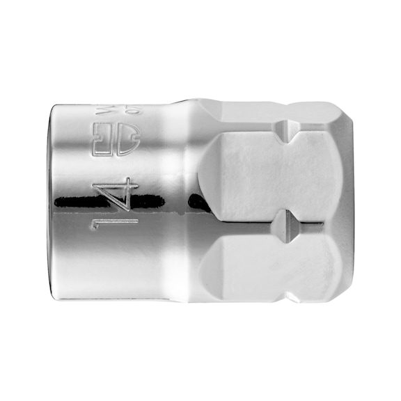 Hexagon pass-through socket for reversible ratchets - PSHTHRGSKTWRNCH-HEX-14MM