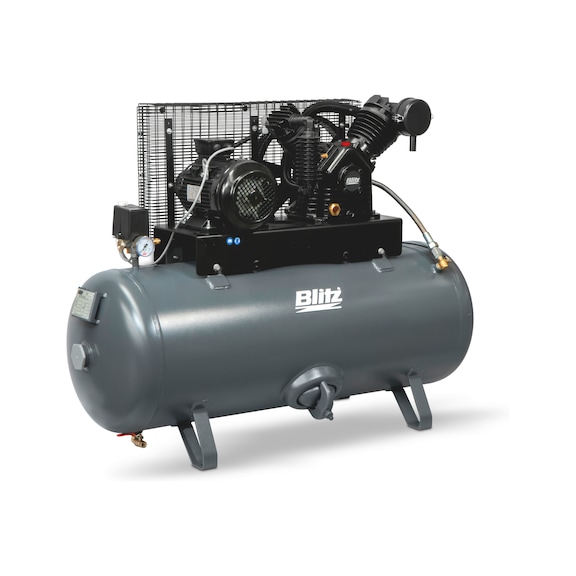 Kolbenkompressor Versa uni 680/250VH auf liegendem Druckbeh&auml;lter, 10 bar, 2-stufig - KOMPR-EL-VERSA-UNI-680/250H