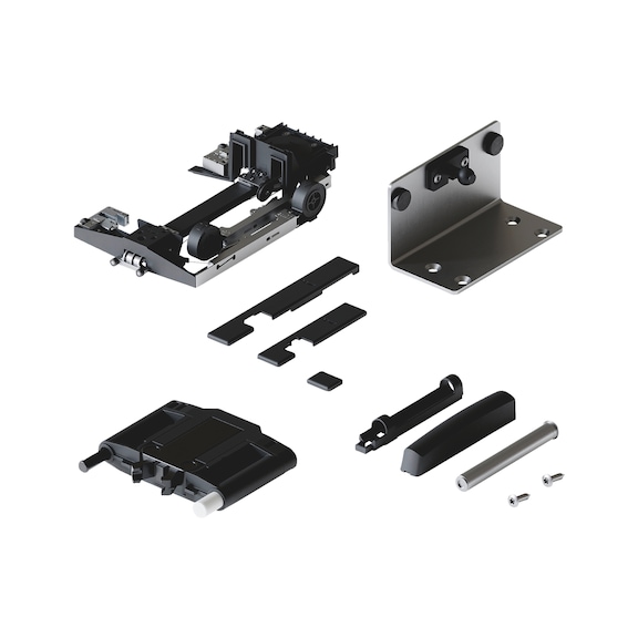 Einschiebe-Garnitur f&uuml;r Dreh-Einschiebet&uuml;rbeschlag HAWA-Concepta III Push - GAR-EINSCHIEB-CONCEPTA3-PUSH-RECHTS