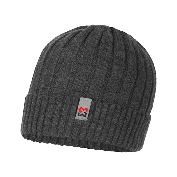 Hank gebreide muts - WOOLEN HAT HANK DARK GREY