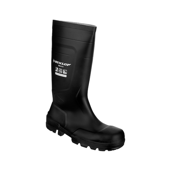 Sicherheitsstiefel S5 SR FO LG Dunlop WORK IT - DUNLOP GUMMISTIEFEL WORK IT S5 SWZ 46