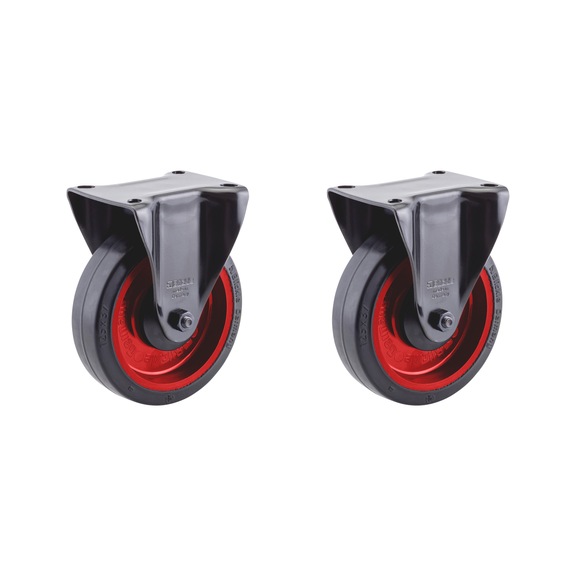 Bockrollenpaar f&uuml;r Werkstattwagen - BOCKROLL-PAAR-ROT-WRKSTWG