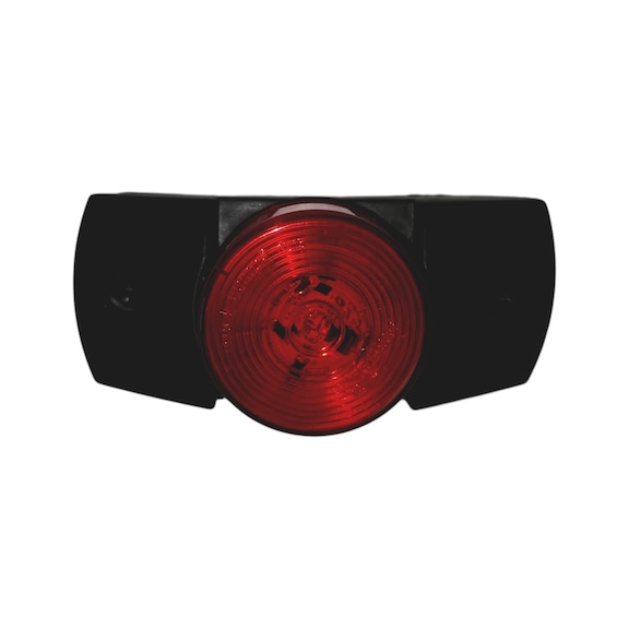 LED side marker light with bracket - LAMP MARKER 2  RED LED BASE 10/30V