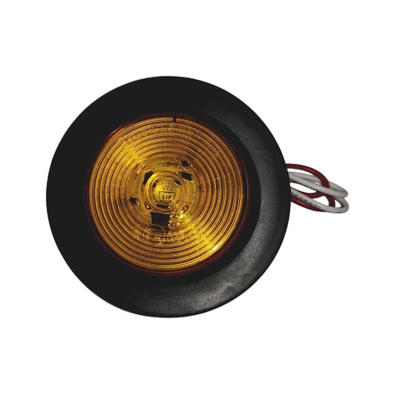 LED side marker light round rubber seal - LAMP MARKER 2  AMBER LED BASE+GASKET