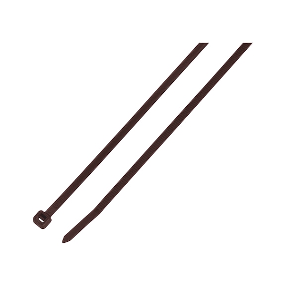 Kabelbinder KBL 1 aus Polyamid mit Kunststoffzunge, UL Zulassung farbig - KBLBIND-KST-KSTZNG-BRAUN-4,8X430MM