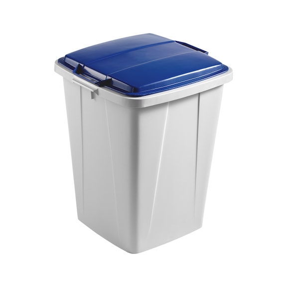 Wertstoffbeh&auml;lter Kunststoff mit farbigem Deckel - BEH-KLPDECK-KST-BLAU-90LTR