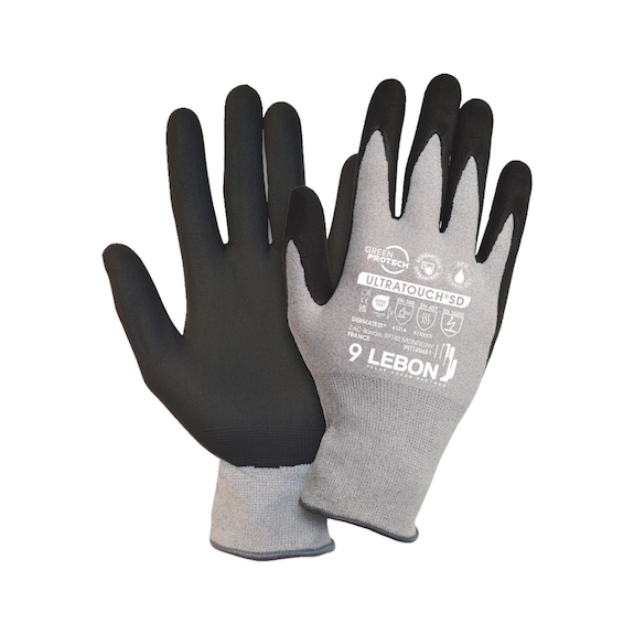 Knitted protective glove with coating Lebon ULTRATOUCH&reg;SD