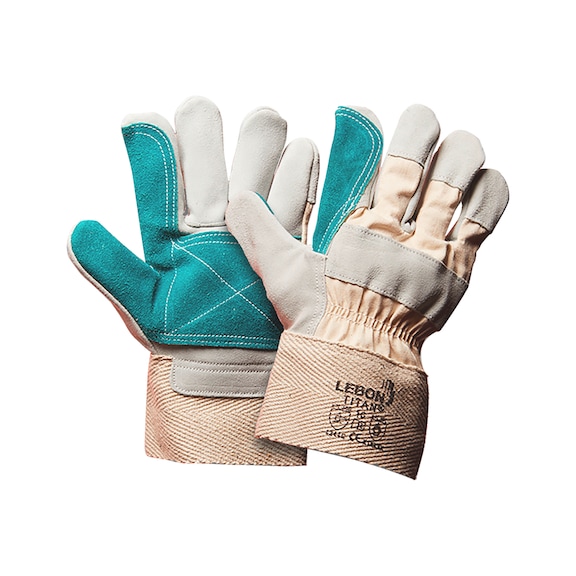 Leather protective glove Lebon Titan