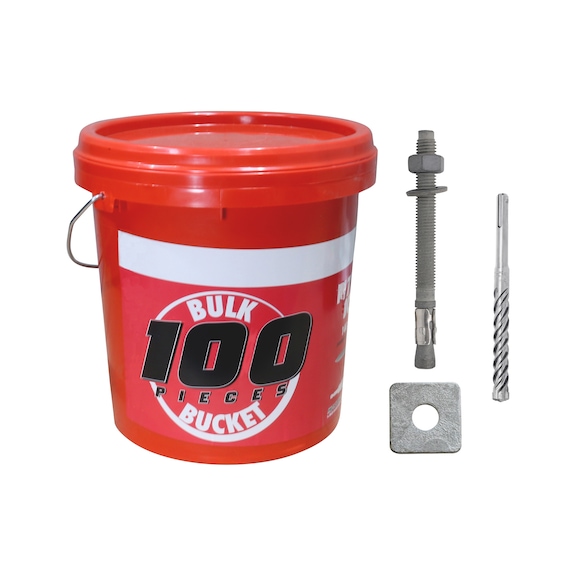 Wedge anchor with square washer set 201 pcs - 1