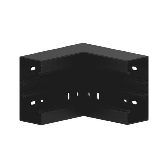 Inneneck f&uuml;r Br&uuml;stungskanal BR 80 - INECK-F.BRK-BR80-SCHW-62X130MM