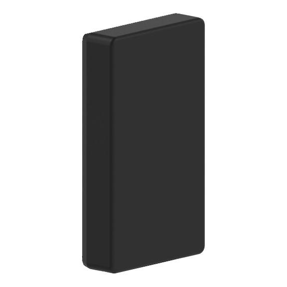 Endst&uuml;ck f&uuml;r Br&uuml;stungskanal BR 80 - ENDSTK-F.BRK-BR80-SCHW-62X110MM