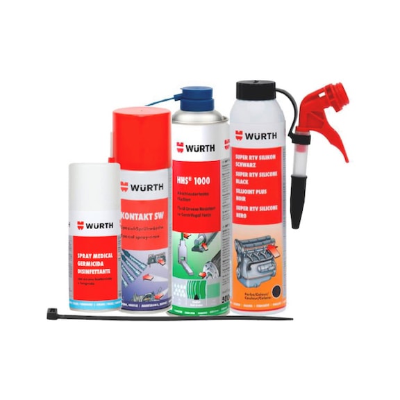 Kit germicida,HHS,spray per contatti,super RTV e fascette