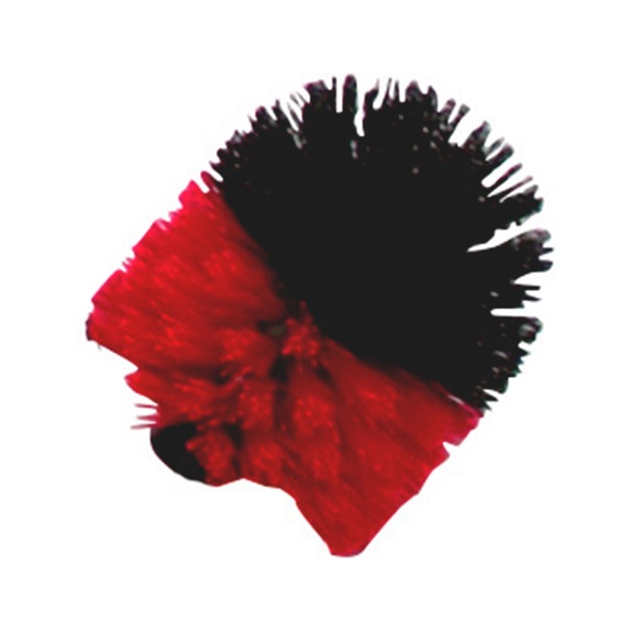 Round brushes for car care - BRSH-AUTORIMSDETAILING-PLA-BLCK/RED-D8CM