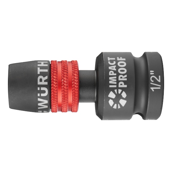 Bit adapter (1/2 inch) Impact with quick-change chuck - ADAPT-1/2IN-BIT-1/4ZO-IMPACT-QCCHUK-55MM