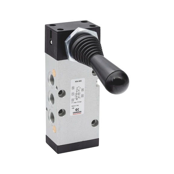 Valve manually controlled with lever 5/2 CAMOZZI - VLVE-MAN-LEVER-90°-3/2-358-900