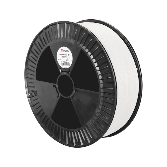 Filament PLA gl&auml;nzend - DRKMATL-PLA-SIGNALWEISS-D1,75MM-2,5KG