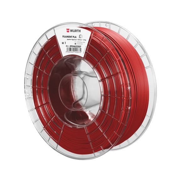 Filament PLA gl&auml;nzend - DRKMATL-PLA-SIGNALROT-D2,85MM-1KG