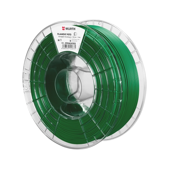 Filament PETG gl&auml;nzend - DRKMATL-PETG-SMARAGDGRUEN-D2,85MM-1KG