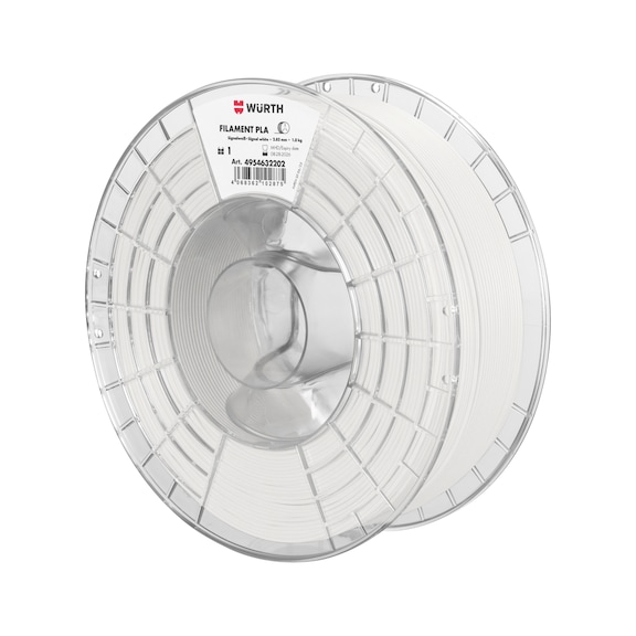 Filament PLA gl&auml;nzend - DRKMATL-PLA-SIGNALWEISS-D2,85MM-1KG