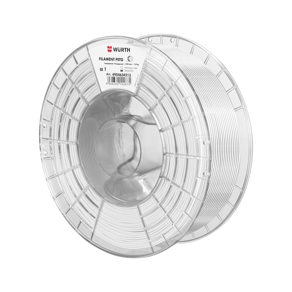 Filament PETG - DRKMATL-PETG-TRANSPARENT-D2,85MM-1KG