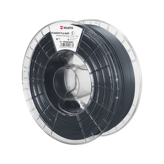 Filament PLA matt - DRKMATL-PLA-ANTHRAZITGR-MATT-D1,75MM-1KG