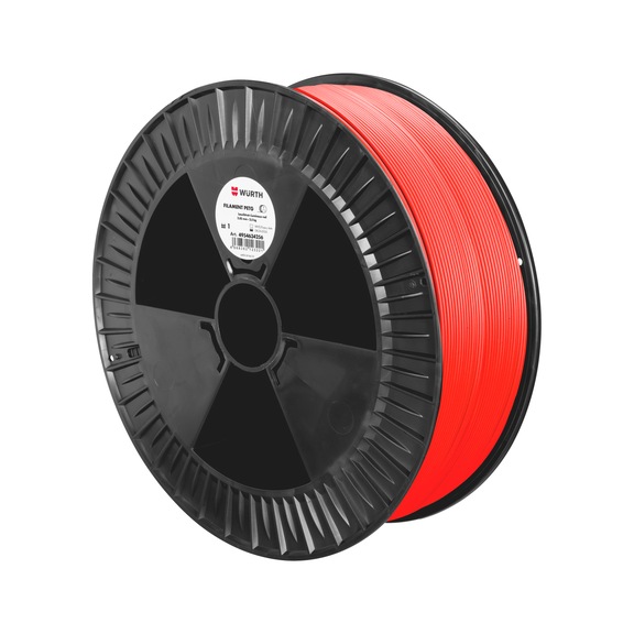 Filament PETG gl&auml;nzend - DRKMATL-PETG-LEUCHTROT-D2,85MM-2,5KG