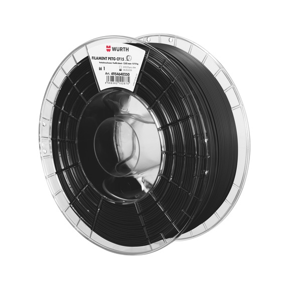 Filament PETG-CF15 matt - DRKMATL-PETGCF15M-VE-SCHW-D2,85MM-0,75KG
