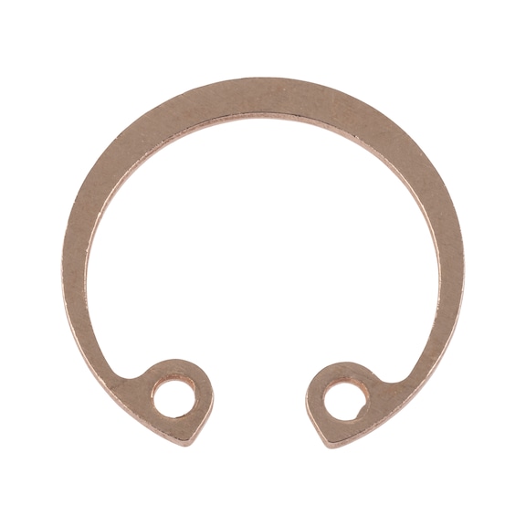 Anello di sicurezza DIN 472 Bronzo CuSn6 grezzo, forma J - 1