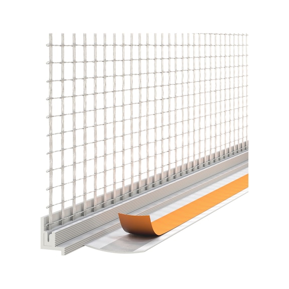 Plastering border with shadow gap and fabric one piece - RENDBEAD-MSH-SHADOWGAP-6MM-L2,4M