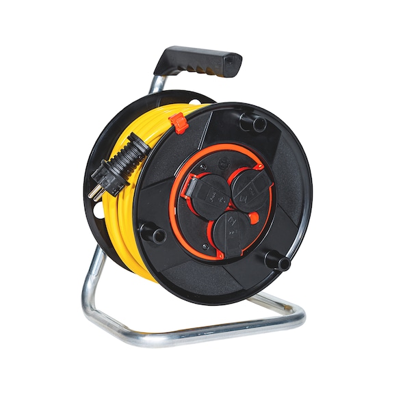 Cable drum  With rotary contact