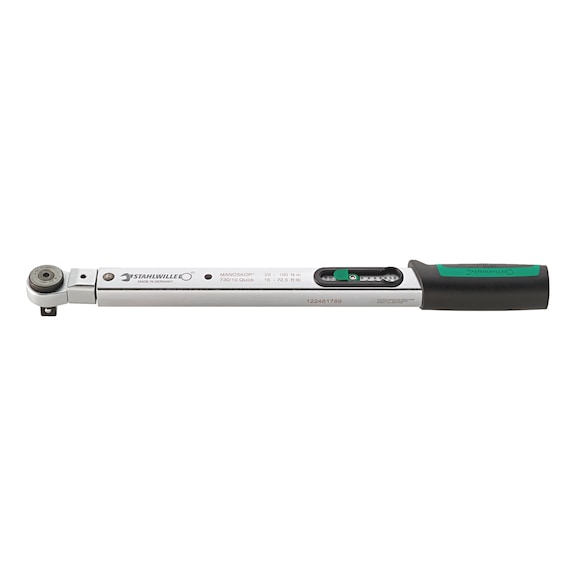 Torque wrench for plug-in head Stahlwille MANOSKOP® 730R Quick