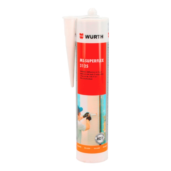 Adhesivo-sellador MS-SUPERFLEX 3125 - MS-SUPERFLEX 3SEC 1,25N/MM2 GRIS 290ML